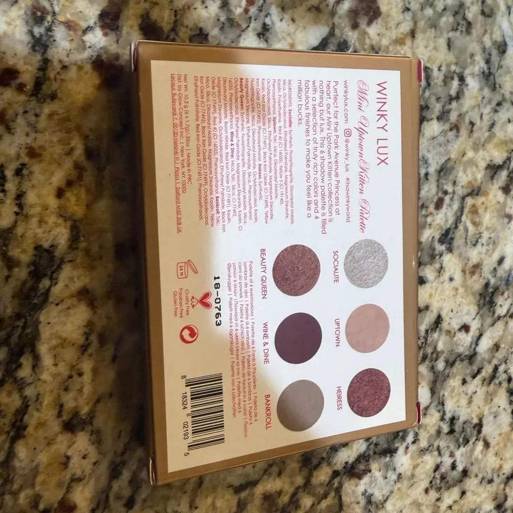 WINKY LUX Mini Uptown Kitten Palette - Cream, Pink, Purple Shades